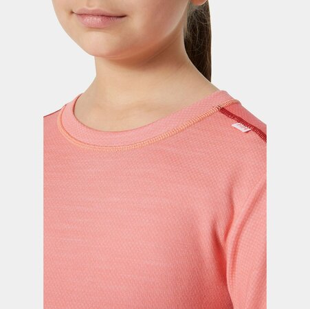 Funkčný set Helly Hansen JR Lifa Merino Midweight Sunset Pink