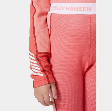 Funkčný set Helly Hansen JR Lifa Merino Midweight Sunset Pink