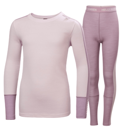 Funkčný set Helly Hansen JR Lifa Merino Midweight Purple Clay