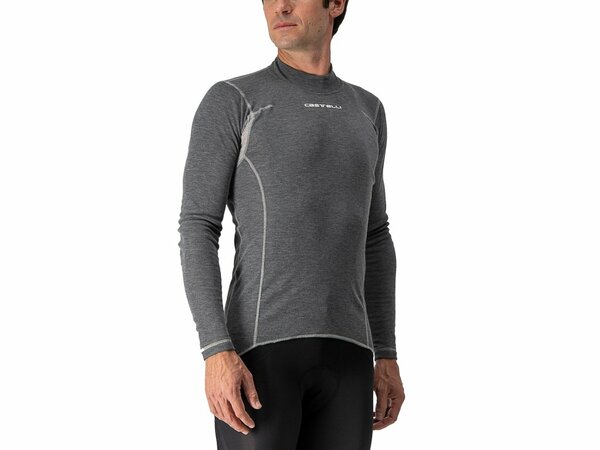 Pánska funkčná bielizeň Castelli Flanders Warm LS Grey