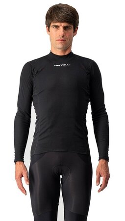 Pánska funkčná bielizeň Castelli Flanders Warm LS Black