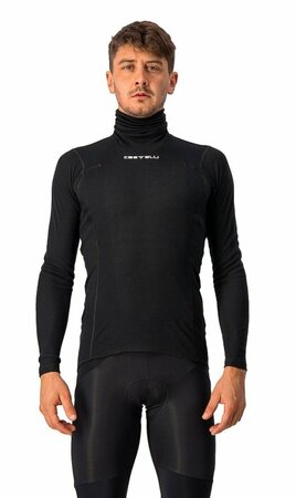 Pánska Funkčná Bielizeň Castelli Flanders Warm/Neck Black