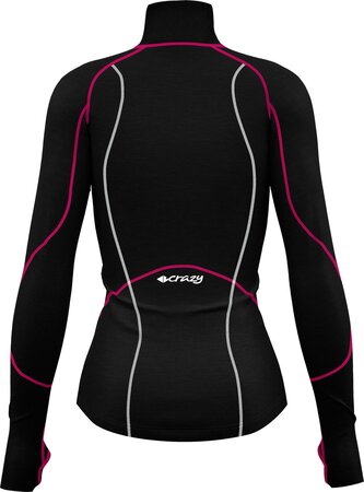 Funkčné tričko Crazy Idea Pull Allure Zip Woman Pop