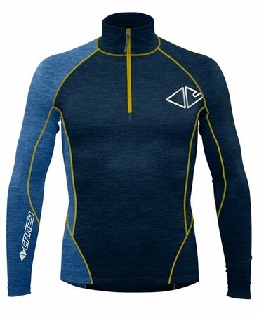 Funkčné tričko Crazy Idea Pull Fahrenheit Zip Black