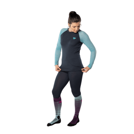 Dámske funkčné tričko Dynafit Tour Light Merino W L/S TEE Marine Blue