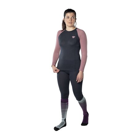 Tričko Dynafit Tour light Merino W L/S TEE Mokarosa Pink