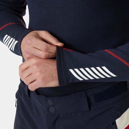 Funkčné tričko Helly Hansen Lifa Merino Midweight Logo Navy