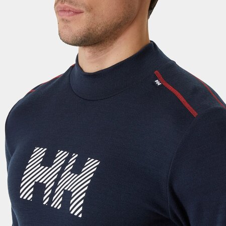 Funkčné tričko Helly Hansen Lifa Merino Midweight Logo Navy