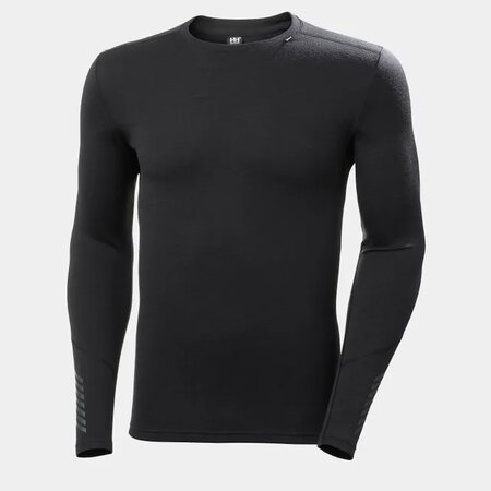 Funkčné tričko Helly Hansen LIFA® Merino Midweight Crew Base Layer Black