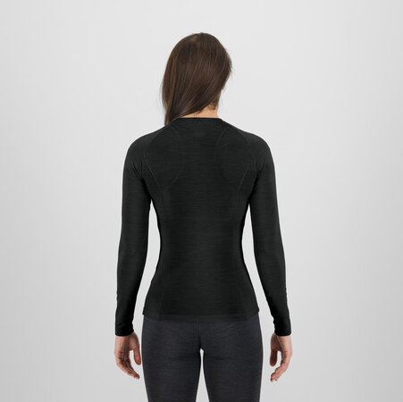 Funkčné tričko Karpos Dinamico Merino 180 W Jersey LS Black Funkčné tričko Karpos Dinamico Merino 180 W Jersey LS Black