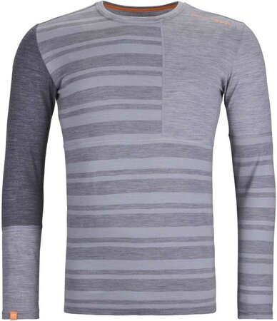 Funkčné tričko Ortovox 185 Rock'n'Wool Long Sleeve Grey Blend