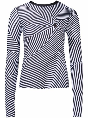 Funkčné tričko Perfect Moment Warped Star Compression Base Layer Top Black/Snow White Funkčné tričko Perfect Moment Warped Star Compression Base Layer Top Black/Snow White