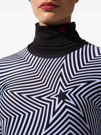 Funkčné tričko Perfect Moment Warped Star Compression Base Layer Top Black/Snow White Funkčné tričko Perfect Moment Warped Star Compression Base Layer Top Black/Snow White