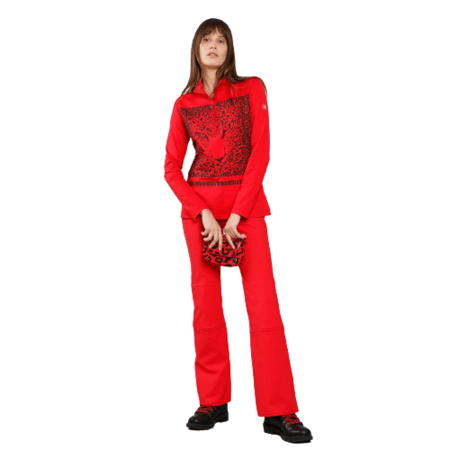 Funkčné tričko Poivre Blanc Base Layer Shirt Leopard Scarlet Red