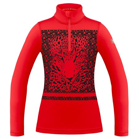 Funkčné tričko Poivre Blanc Base Layer Shirt Leopard Scarlet Red