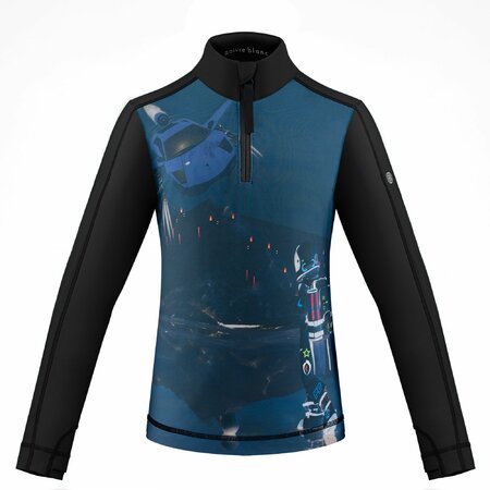 Funkčné tričko Poivre Blanc Base Layer Shirt Screen Black