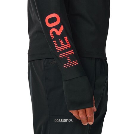 Funkčné tričko Rossignol M Hero Half Zip First Layer Black