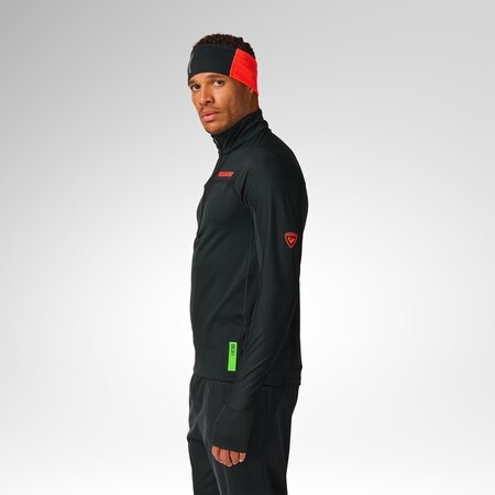 Funkčné tričko Rossignol M Hero Half Zip First Layer Black
