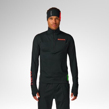 Funkčné tričko Rossignol M Hero Half Zip First Layer Black