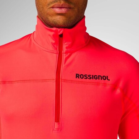 Funkčné tričko Rossignol M Hero Half Zip First Layer Neon Red