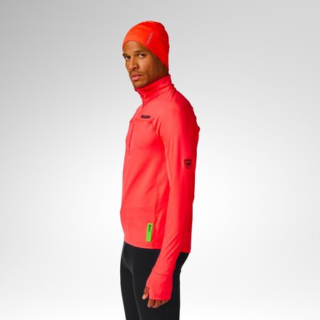 Funkčné tričko Rossignol M Hero Half Zip First Layer Neon Red