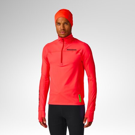 Funkčné tričko Rossignol M Hero Half Zip First Layer Neon Red