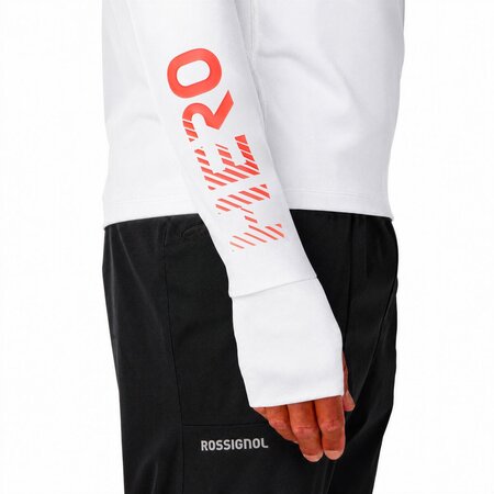 Funkčné tričko Rossignol M Hero Half Zip First Layer White