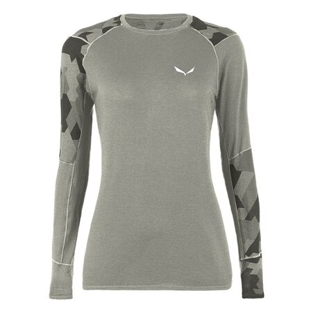 Termo Tričko Salewa Cristallo Warm Amr W L/S Tee Grey
