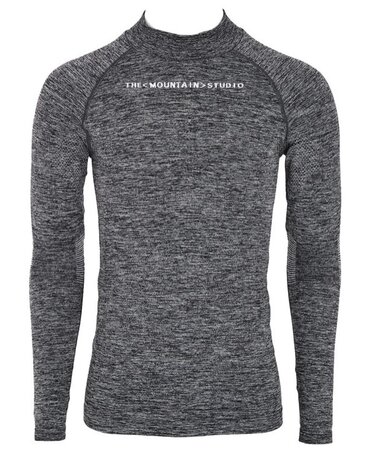 Funkčné tričko The Mountain Studio U-1 Base High Crew Anthracite