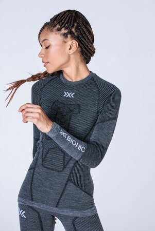 Funkčné tričko X-Bionic Symbio Merino Shirt LS Women Rhino Grey