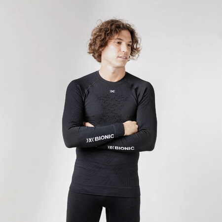 Funkčné tričko X-Bionic Energy Accumulator 4.0 Shirt LG SL Men Opal Black/Arctic White