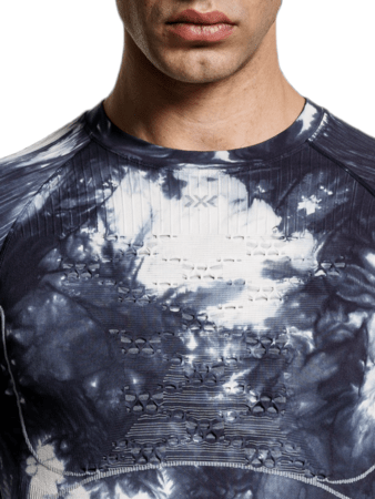 Funkčné tričko X-Bionic Energy Accumulator Wild Shirt LS Tiedye X Black/X White