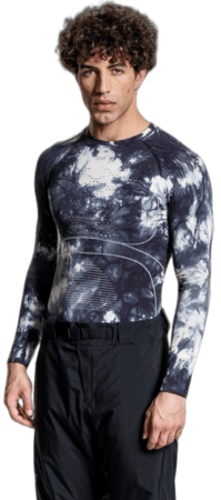Funkčné tričko X-Bionic Energy Accumulator Wild Shirt LS Tiedye X Black/X White