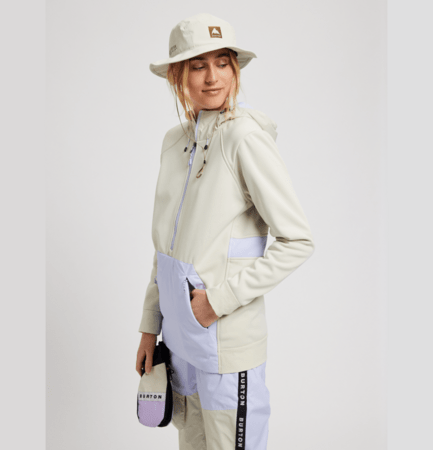 Dámska mikina Burton Crown Weatherproof Performance Silver Green/Opal