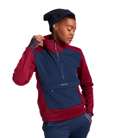Burton Light Phase Hybrid Fleece Dress Blue/Mulled Berry Burton Light Phase Hybrid Fleece Dress Blue/Mulled Berry