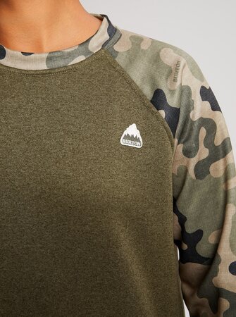Dámska mikina Burton Oak Crewneck Fleece Martini Olive Heather