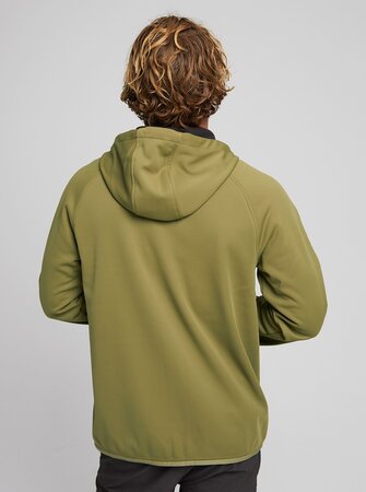 Pánska mikina Burton Crown Weatherproof Full-Zip Fleece Martini Olive