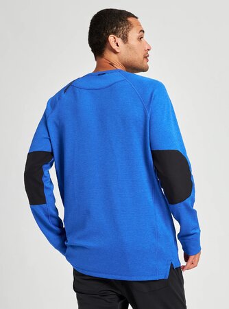 Pánska mikina Burton Multipath Grid Crewneck Fleece Cobalt Blue