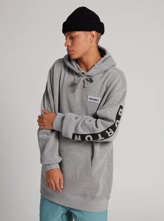 Mikina Burton Vault Pullover Hoodie Gray Heather