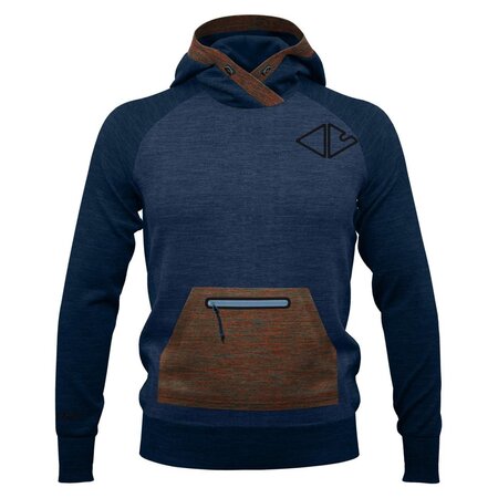 Mikina Crazy Idea Pull Delay Blue