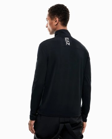 Mikina EA7 Emporio Armani Ski Pure Powerstretch Fleece Black