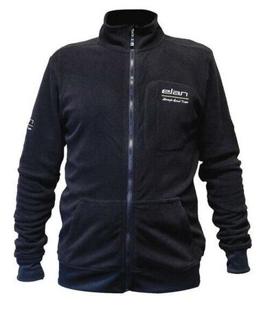 Mikina Elan Textile Jacket W Polar Fleece Black