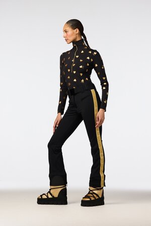 Mikina Goldbergh Aimi Ski Pully Black/Gold
