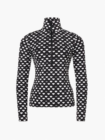 Mikina Goldbergh Cuori Ski Pully Cuori Black