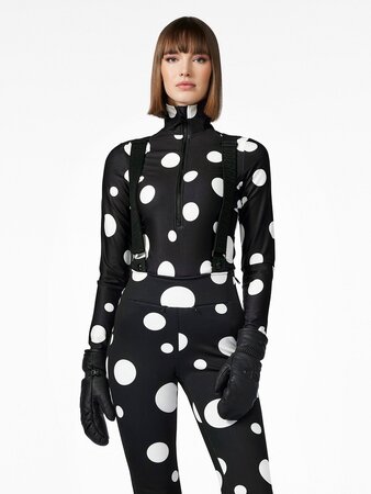 Mikina Goldbergh Dottie Ski Pully Dot Black