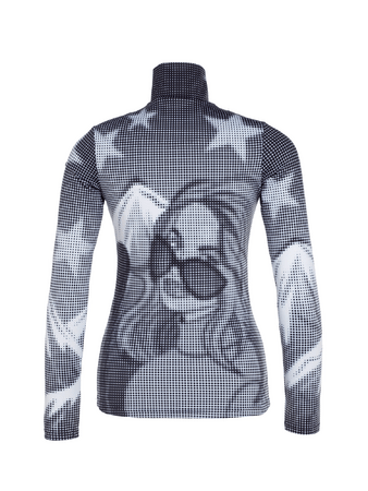 Mikina Goldbergh Famke Ski Pully Dotty Black/White