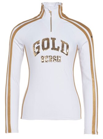 Mikina Goldbergh Goblet Ski Pully White/Gold