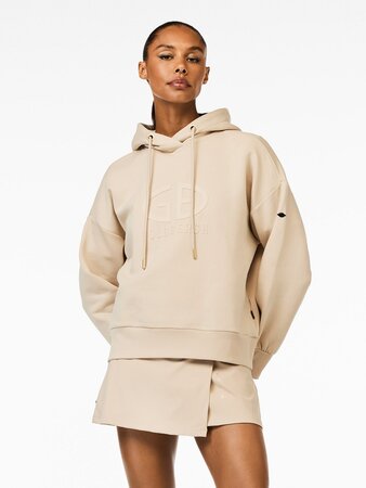 Mikina Goldbergh Harvard Hooded White Sand Mikina Goldbergh Harvard Hooded White Sand