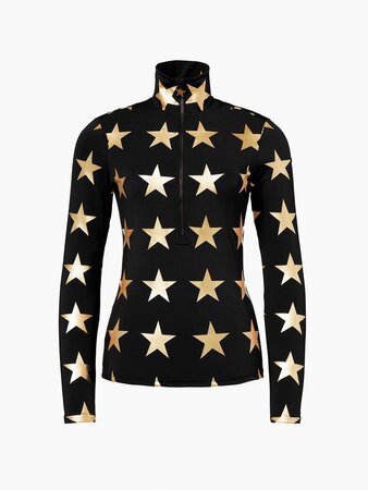 Mikina Goldbergh Lunaria Ski Pully Black/Gold