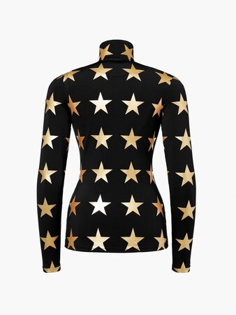 Mikina Goldbergh Lunaria Ski Pully Black/Gold